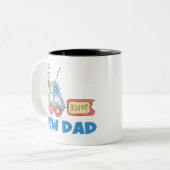 Tasse 2 Couleurs Nouveau papa de voiture c'est un garçon (Devant gauche)