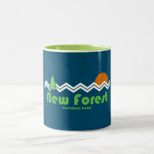 Tasse 2 Couleurs Nouveau parc national de la Forêt Rétro