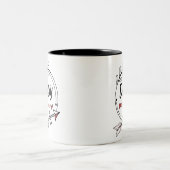 Tasse 2 Couleurs Nouveau père parents Personnalisé année établie (Centre)