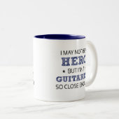 Tasse 2 Couleurs Nouveauté guitariste (Devant droit)