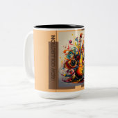 Tasse 2 Couleurs Nouvelle collection d'art musical (Devant gauche)