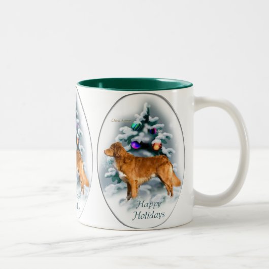 Tasse 2 Couleurs Nouvelle-Écosse Dons de Noël pour l'amarrage de ca (Droit)