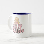 Tasse 2 Couleurs NOUVELLE grande fille FIÈRE de grand-papa (Devant gauche)