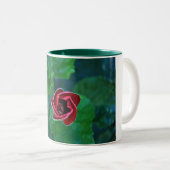 Tasse 2 Couleurs Nouvelle ketmie rouge florale (Devant droit)