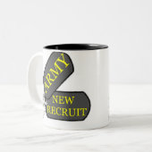 Tasse 2 Couleurs Nouvelle recrue d'armée (Devant gauche)
