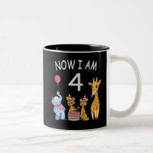 Tasse 2 Couleurs Now I le 4 e jour du 4e jour du Birthday
