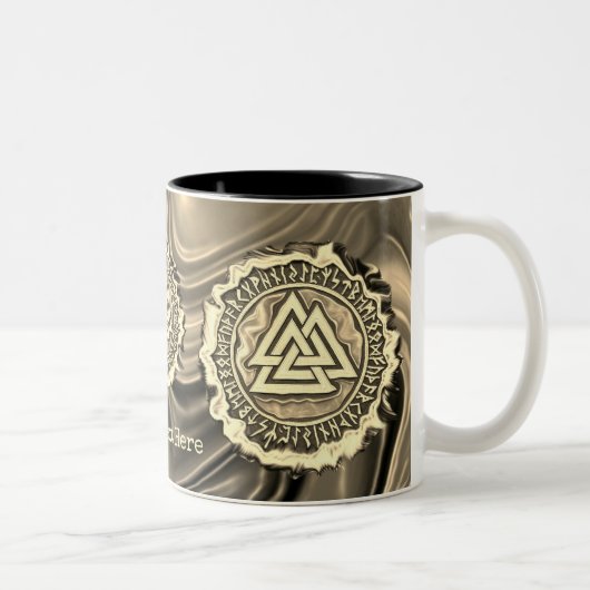 Tasse 2 Couleurs Noyer noir (déformé) (Droit)