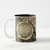 Tasse 2 Couleurs Noyer noir (déformé) (Gauche)
