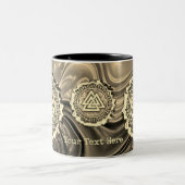Tasse 2 Couleurs Noyer noir (déformé) (Centre)