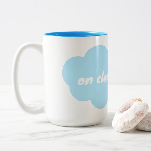 Tasse 2 Couleurs Nuage 9 (Avec donut)