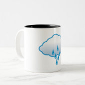Tasse 2 Couleurs Nuage de pluie (Devant gauche)