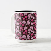 Tasse 2 Couleurs Nuances de Magnolia rose (Devant gauche)