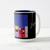 Tasse 2 Couleurs Nuit dans la ville : (Devant droit)