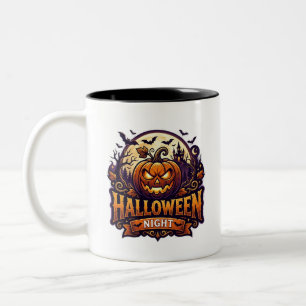 Tasse 2 Couleurs Nuit d'Halloween