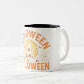 Tasse 2 Couleurs Nuit éffrayante d'Halloween | Bonne Halloween (Devant droit)