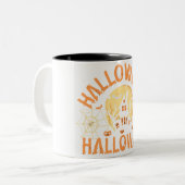 Tasse 2 Couleurs Nuit éffrayante d'Halloween | Bonne Halloween (Devant gauche)