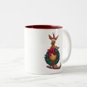 Tasse 2 Couleurs Nuit étoilée de Noël Kangaroo (Devant droit)
