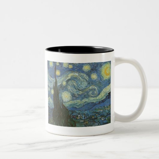 Tasse 2 Couleurs Nuit étoilée par Vincent Van Gogh (Droit)