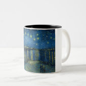 Tasse 2 Couleurs Nuit étoilée sur le Rhône (par van Gogh) (Devant droit)