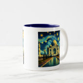 Tasse 2 Couleurs Nuit étoilée Taj Mahal India (Devant droit)