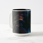 Tasse 2 Couleurs Nuit noire et lune (Devant gauche)