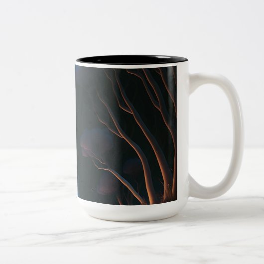 Tasse 2 Couleurs Nuit noire et lune (Droit)