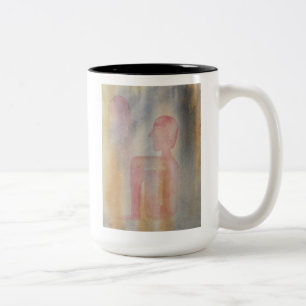 Tasse 2 Couleurs Nuit Rouge Moon Aquarelle Imprimer