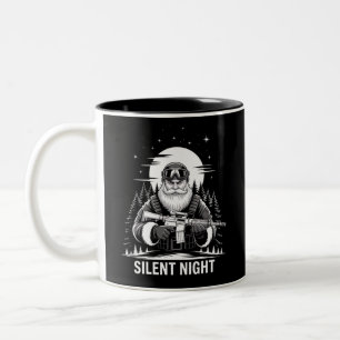 Tasse 2 Couleurs Nuit silencieuse Santa Noël Vétéran Militaire 