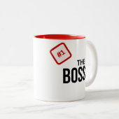 Tasse 2 Couleurs Numéro 1 Cadeau Boss (Devant droit)