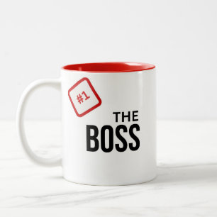 Tasse 2 Couleurs Numéro 1 Cadeau Boss