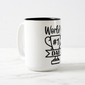 Tasse 2 Couleurs numéro 1 papa (Devant gauche)