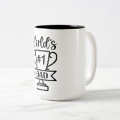 Tasse 2 Couleurs numéro 1 papa (Devant droit)