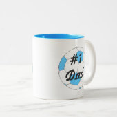 Tasse 2 Couleurs Numéro 1 papa (Devant droit)