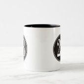 Tasse 2 Couleurs Numéro 23 - Cercle noir (avant) (Centre)