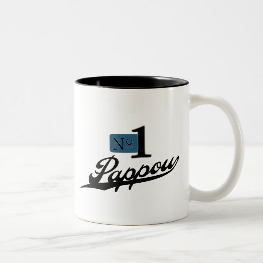 Tasse 2 Couleurs Numéro un Pappou (Droit)