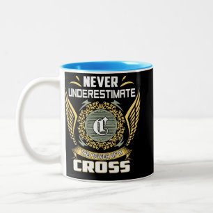 Tasse 2 Couleurs N'underestimez jamais le pouvoir d'une croix