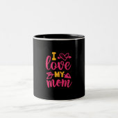 Tasse 2 Couleurs Nurse Gift | I Love My Mom (Centre)