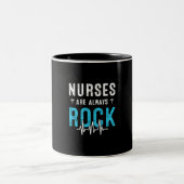 Tasse 2 Couleurs Nurse Gift | Nurses Are Always Rock (Centre)