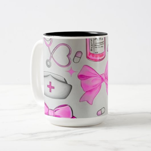 Tasse 2 Couleurs Nurse Items (Devant gauche)