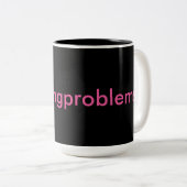 Tasse 2 Couleurs #nursingissues noir & rose (Devant droit)