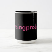 Tasse 2 Couleurs #nursingissues noir & rose (Centre)