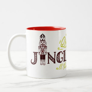 Tasse 2 Couleurs Nutcracker Holiday Joyeux Noël
