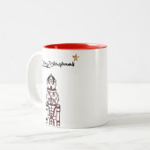 Tasse 2 Couleurs Nutcracker Holiday Joyeux Noël (Devant gauche)
