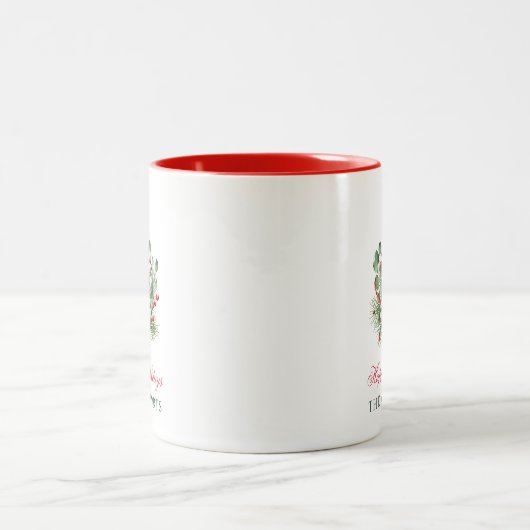 Tasse 2 Couleurs Nutcracker Holidays Script Christmas (Centre)