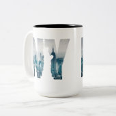 Tasse 2 Couleurs NYC, New York City (Devant gauche)