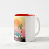 Tasse 2 Couleurs Oaxaca affiche de voyage au Mexique (Devant droit)