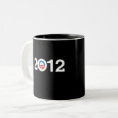 TASSE 2 COULEURS OBAMA 2012 (Devant gauche)