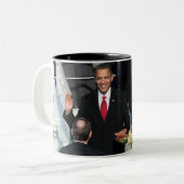 Tasse 2 Couleurs Obama 2012 (Devant gauche)