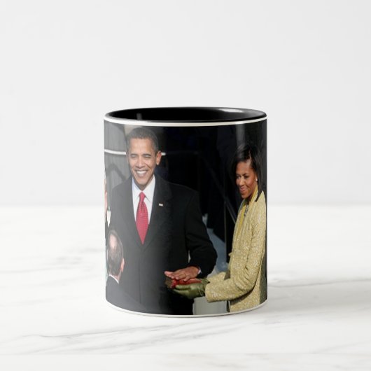 Tasse 2 Couleurs Obama 2012 (Centre)