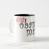 Tasse 2 Couleurs obama mama (Devant gauche)